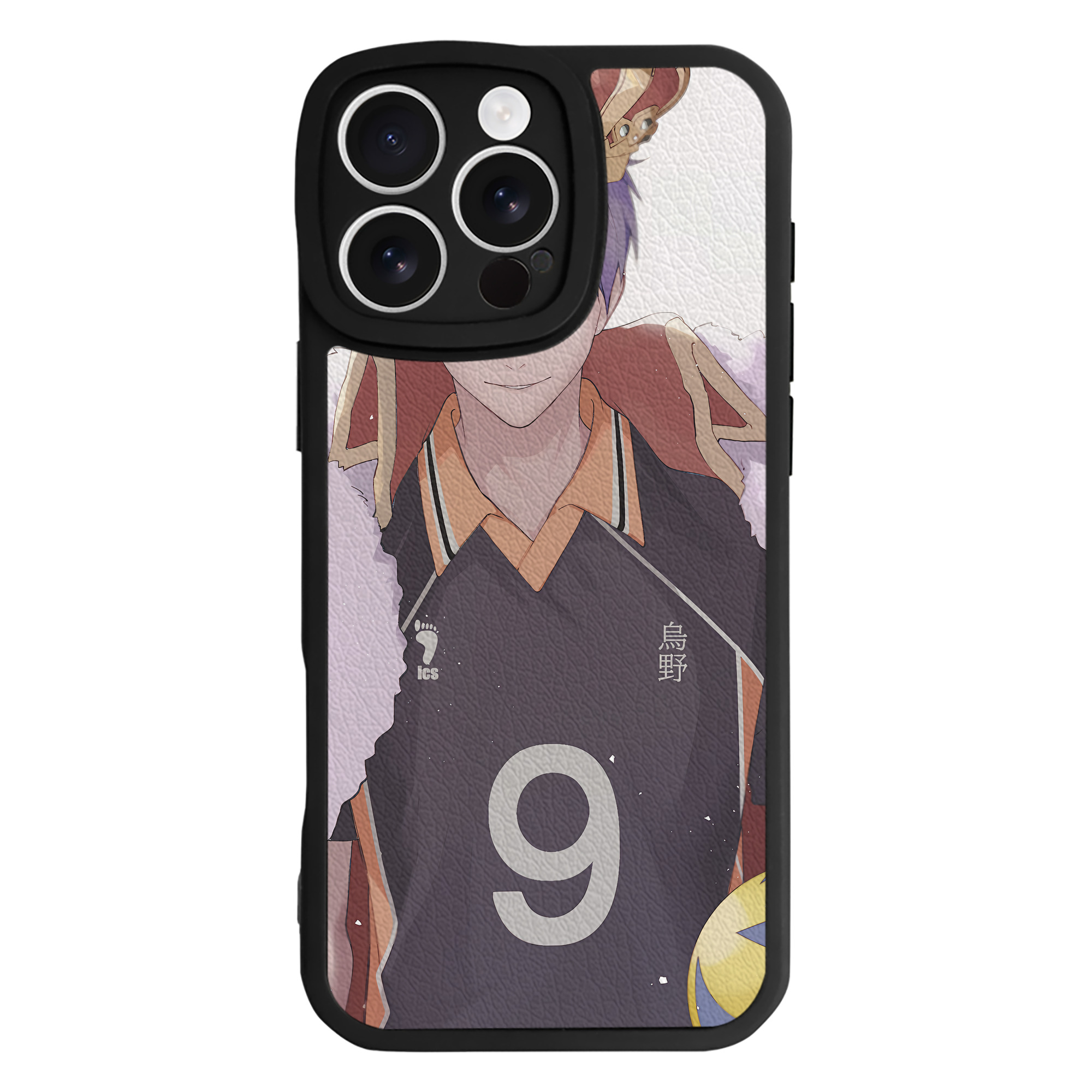 （画像用） ハイキュー!! Haikyu!! 【iPhone 16シリーズ対応】シリコンスマホケース（レザー調） 材質：シリコン